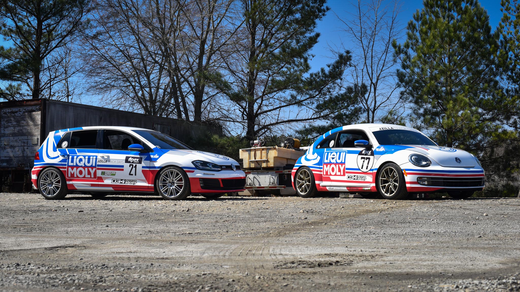 Volkswagen Beetle and Mk7 GTI
