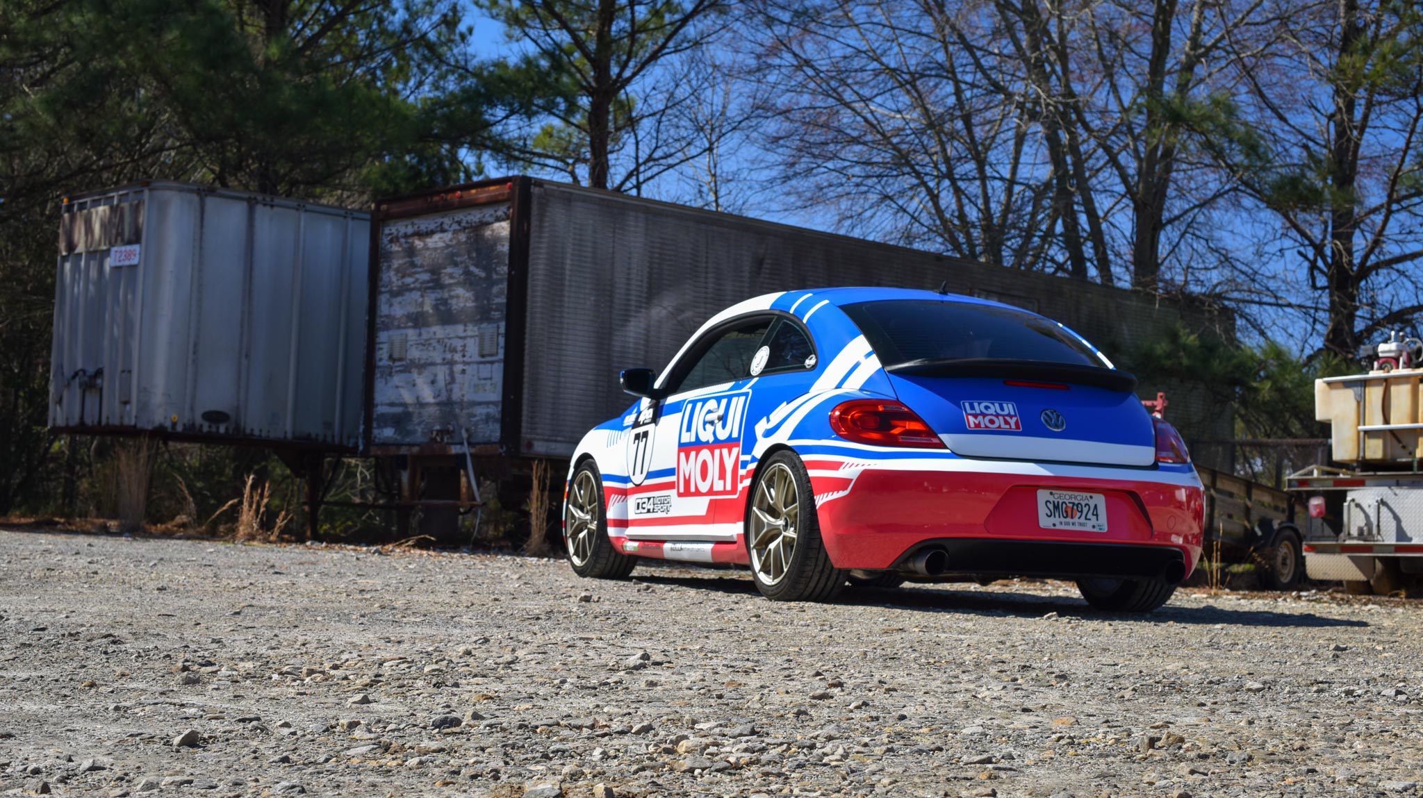 lowered Volkswagen Beetle 2 liter turbo