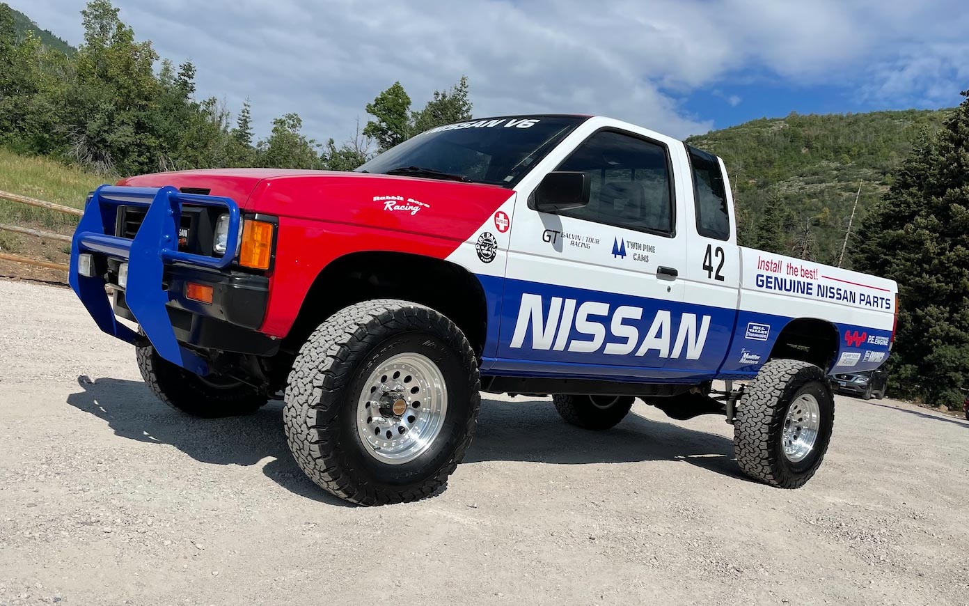 Nissan Hardbody red white blue