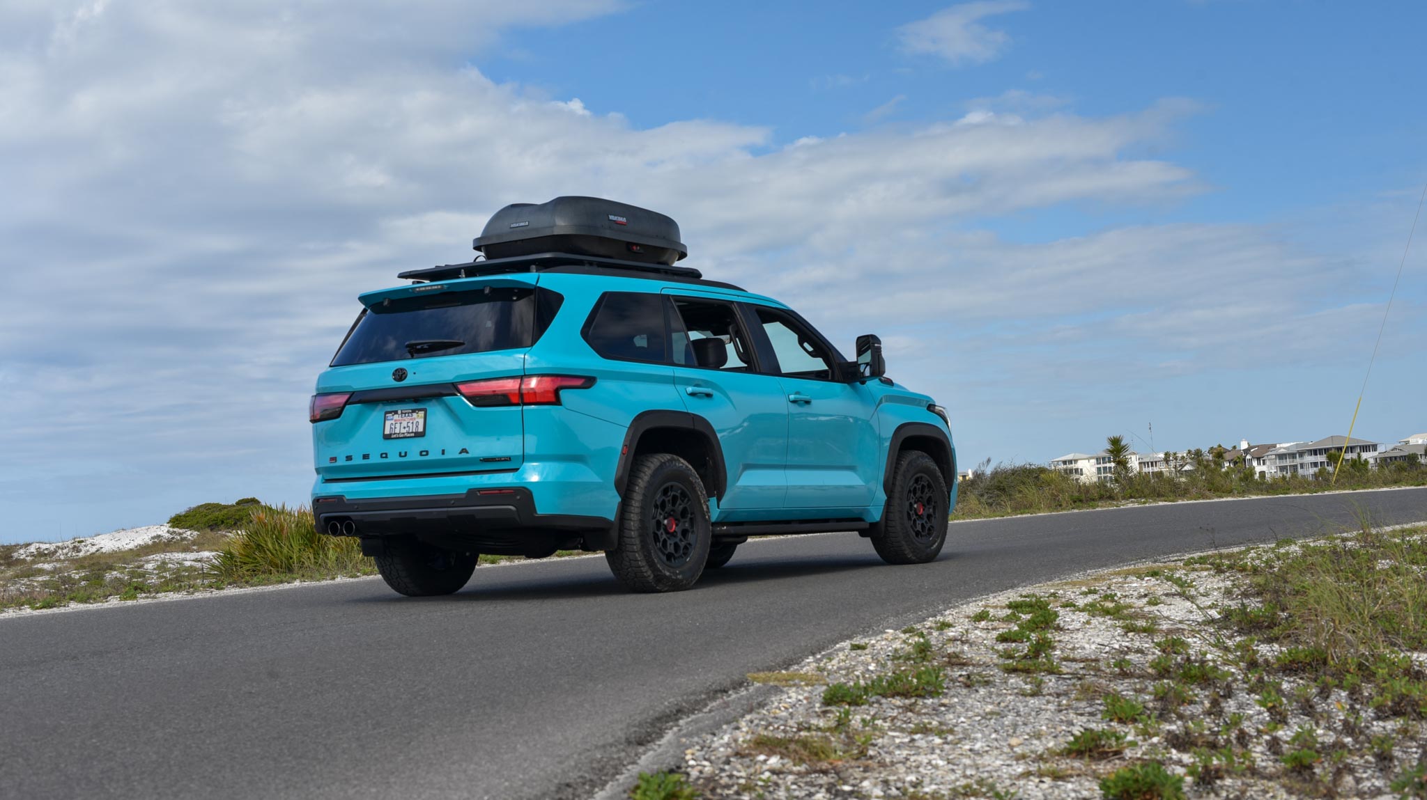 Blue Toyota Sequoia TRD Pro