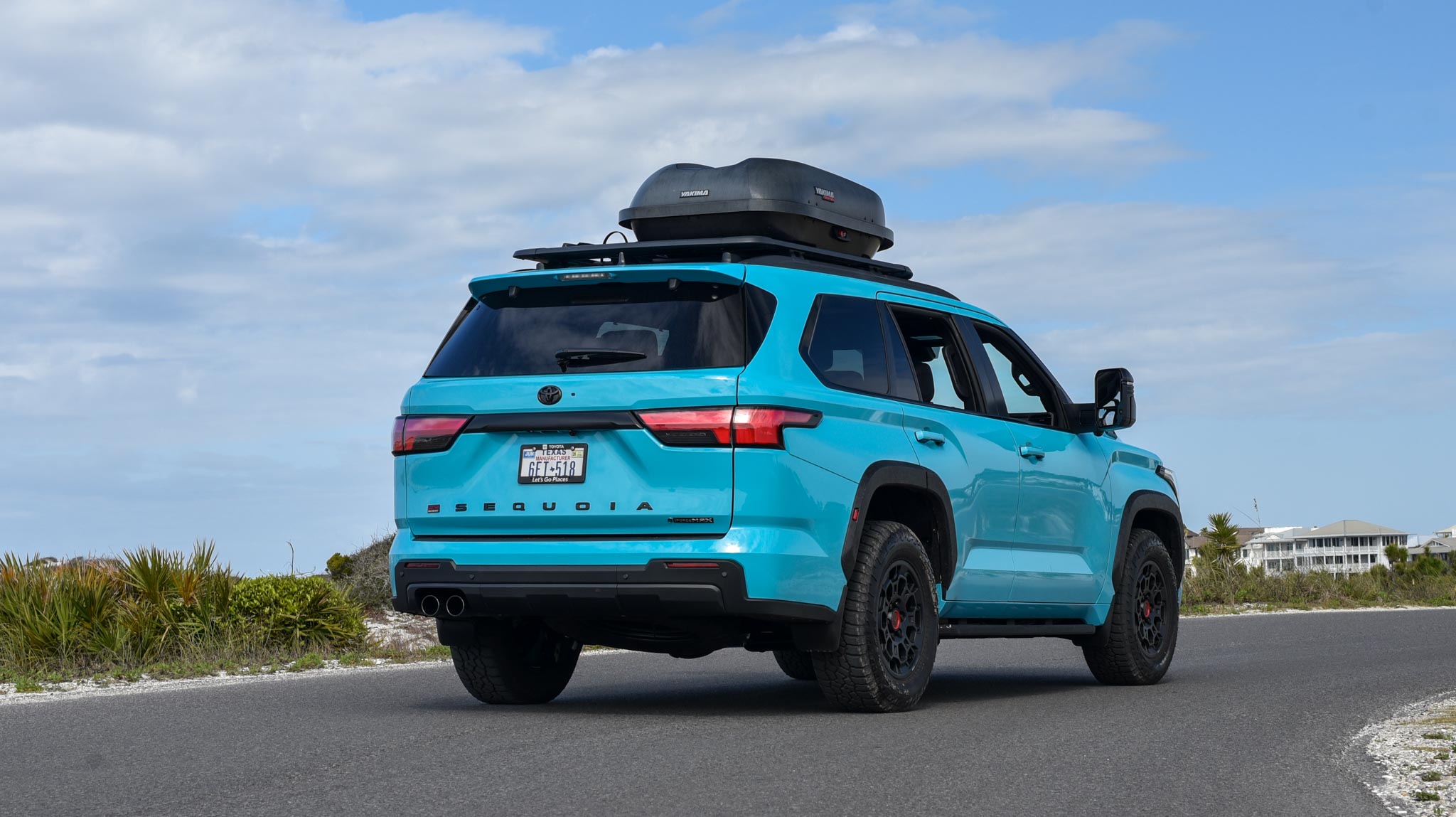 Blue Toyota Sequoia TRD Pro