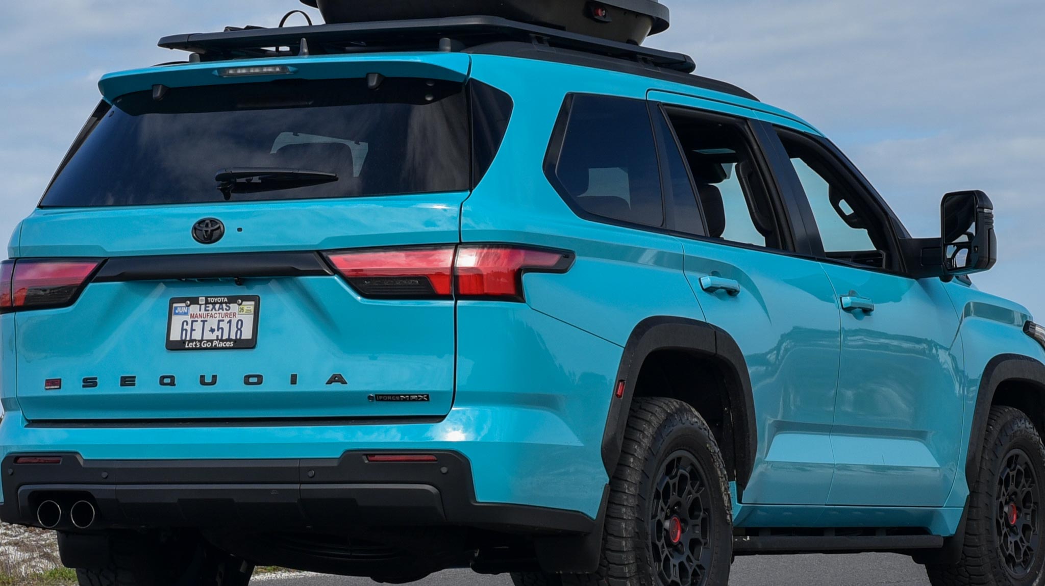 Blue Toyota Sequoia TRD Pro