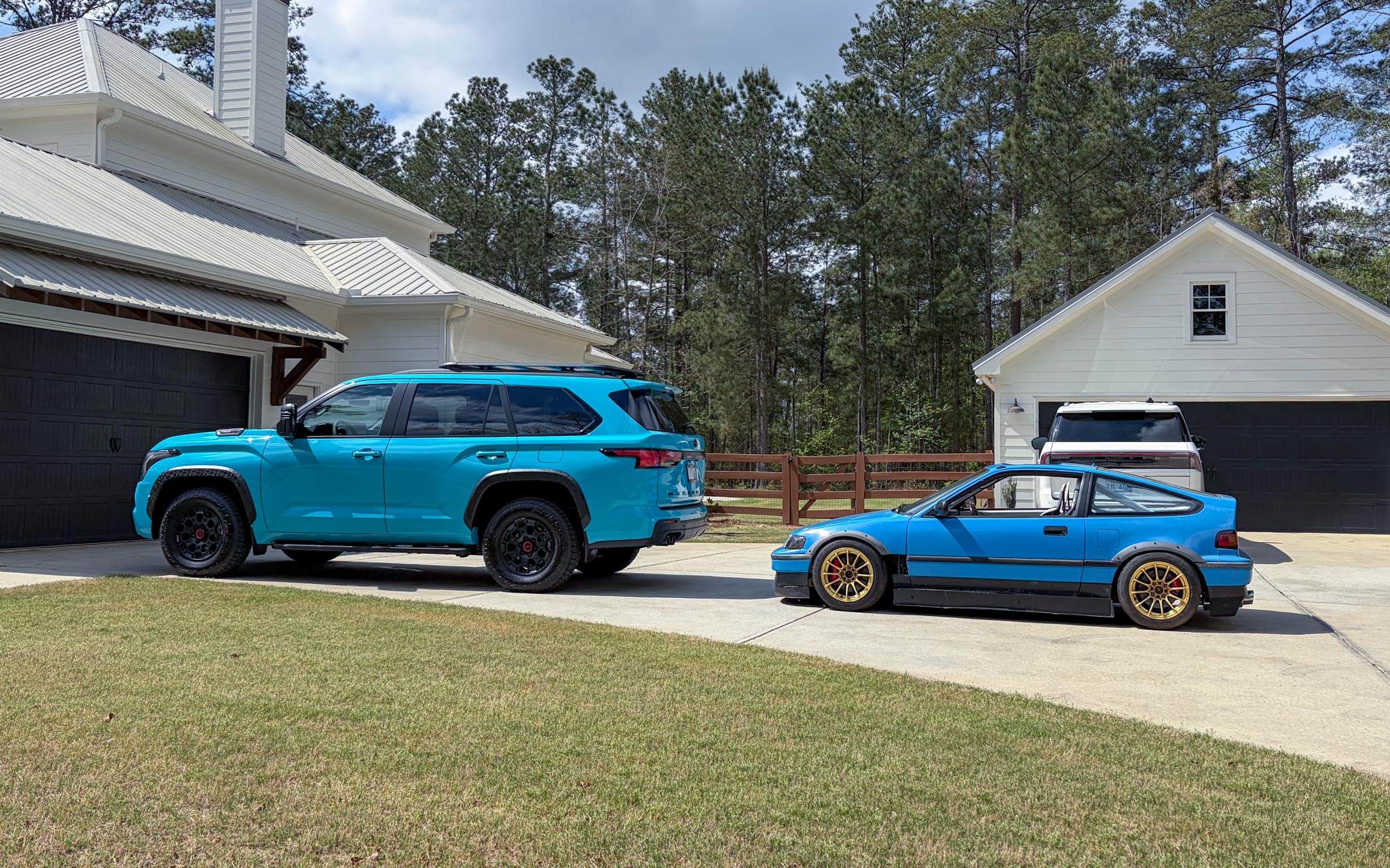 blue cars