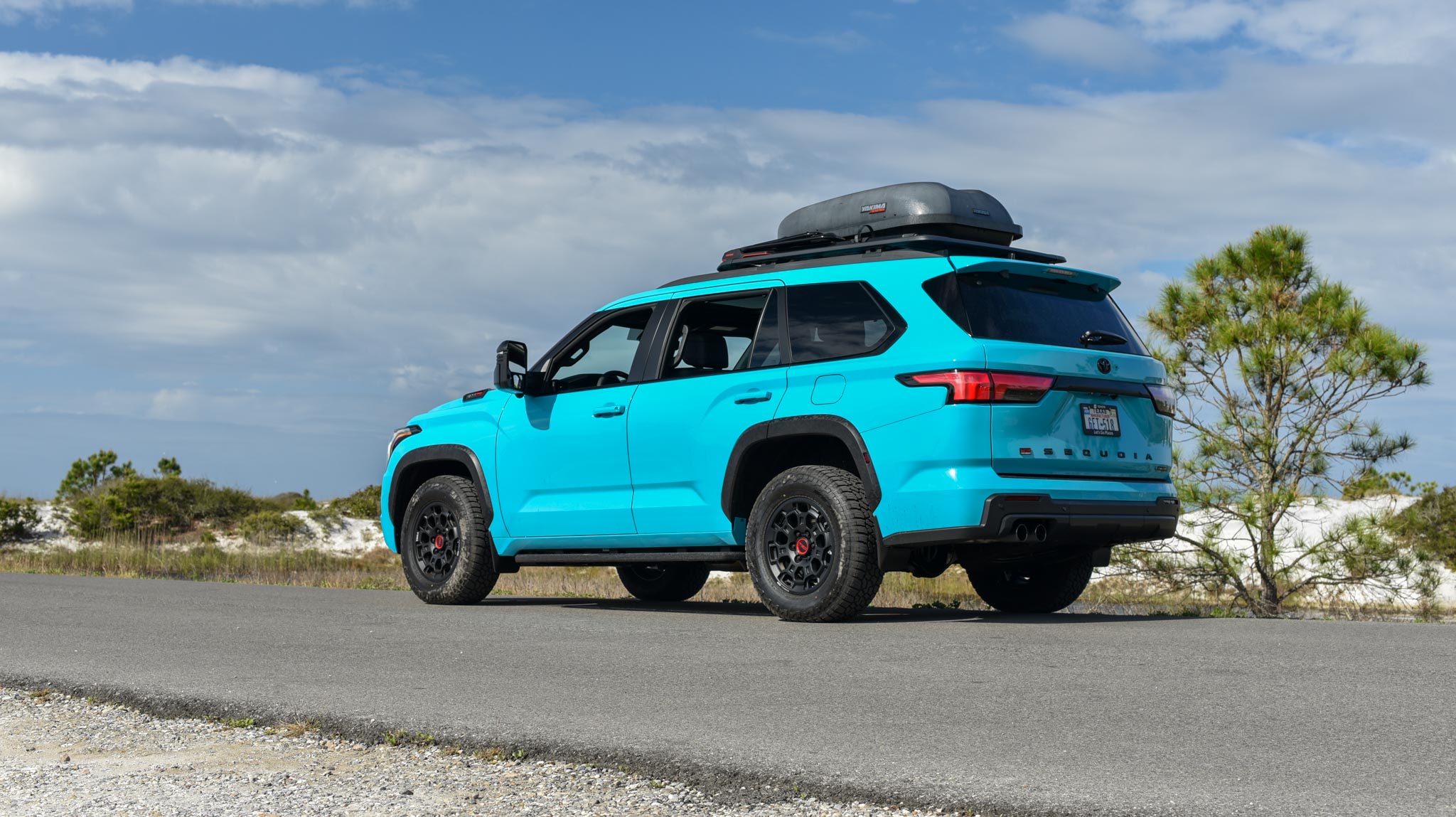 Blue Toyota Sequoia TRD Pro