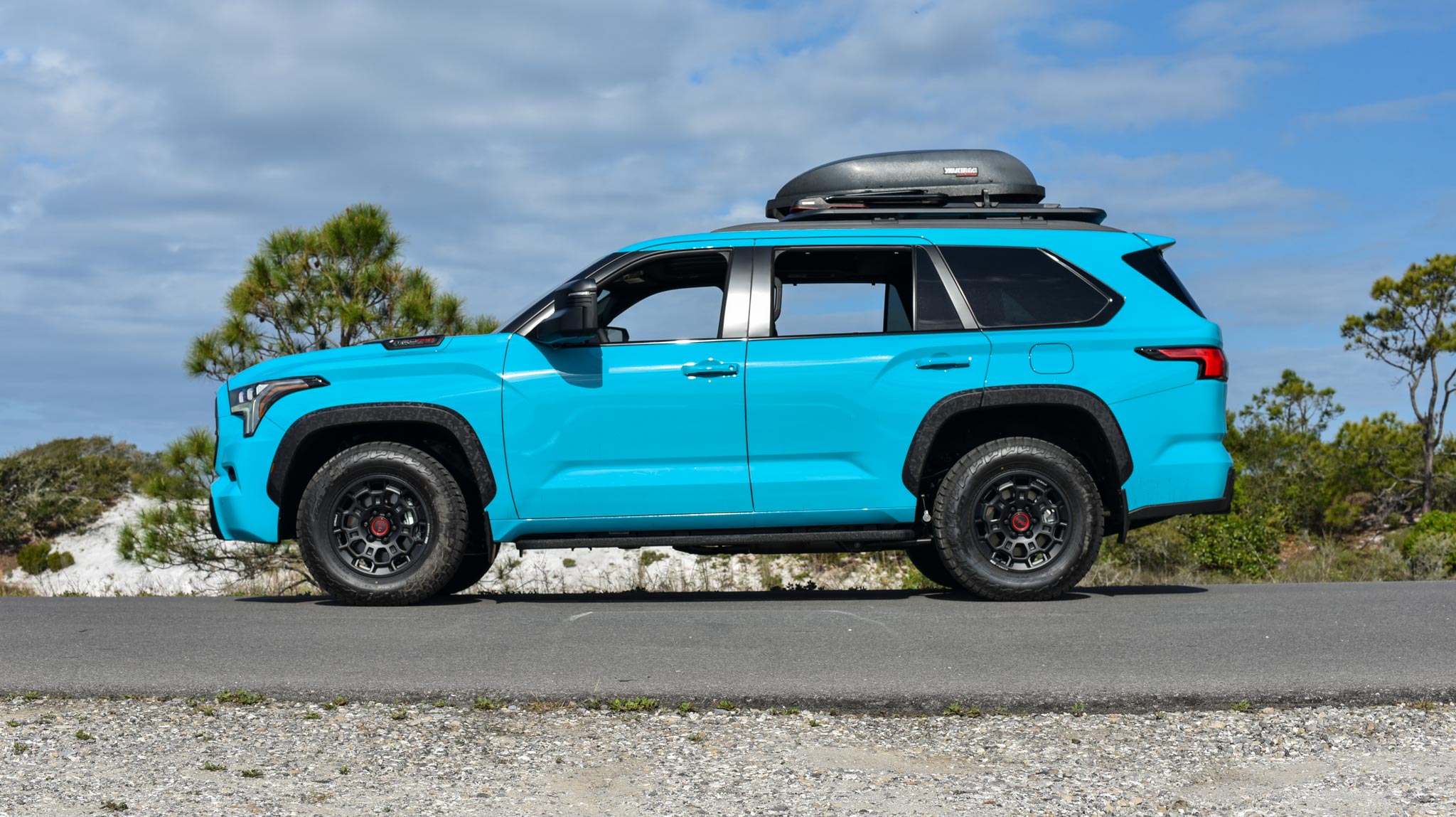 Blue Toyota Sequoia TRD Pro