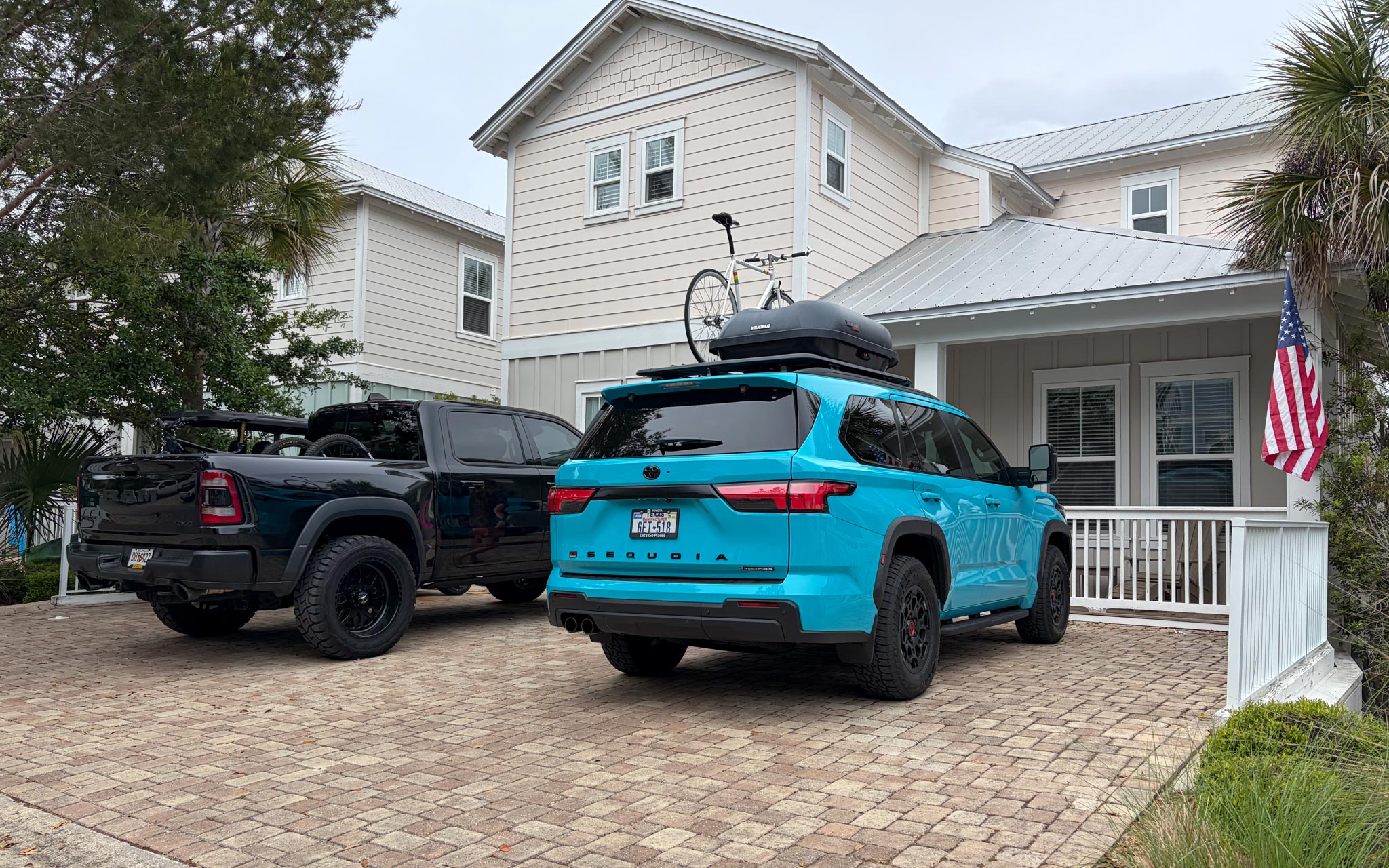 Blue Toyota Sequoia TRD Pro
