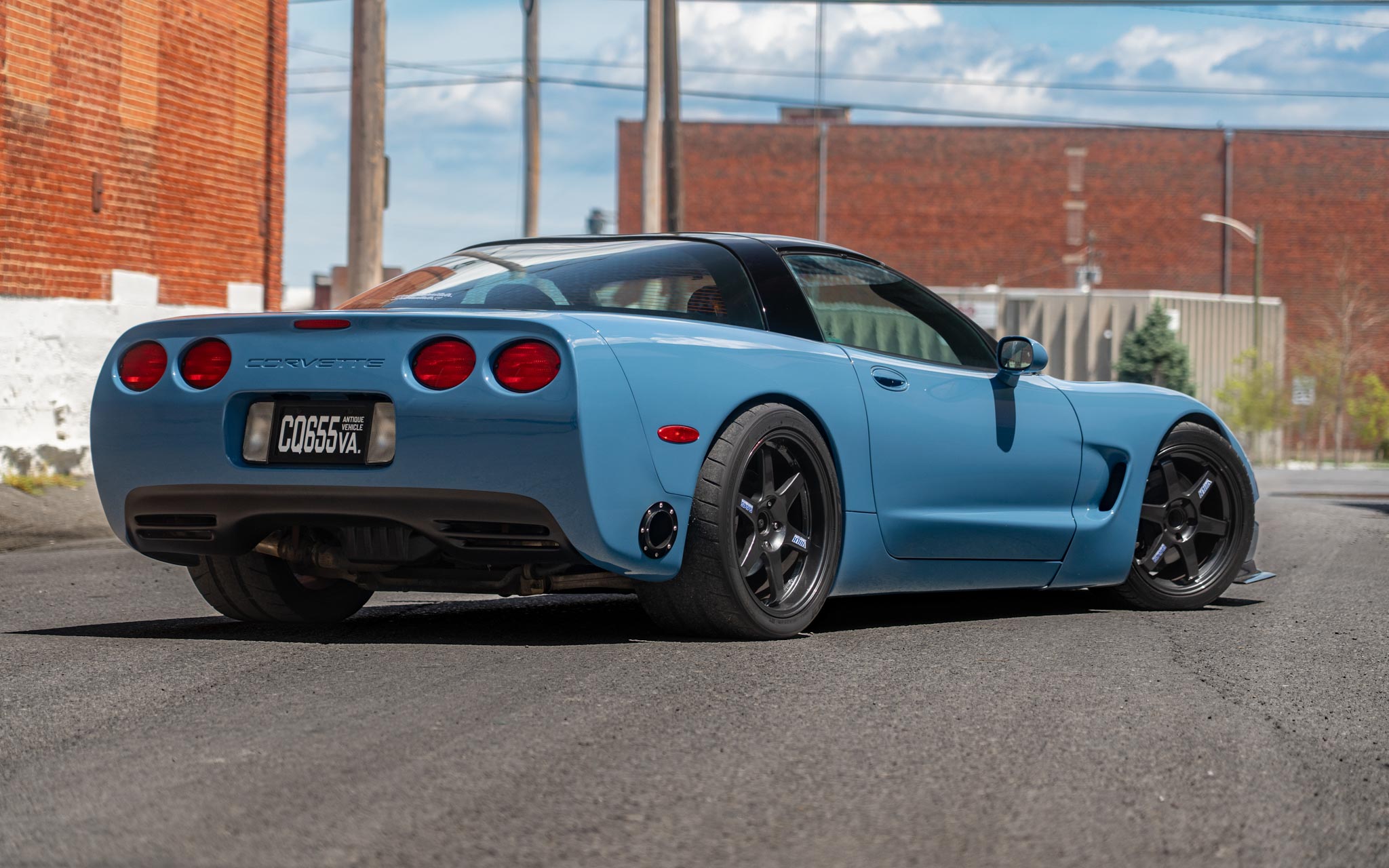 C5 Corvette on JDM Volk TE37 wheels