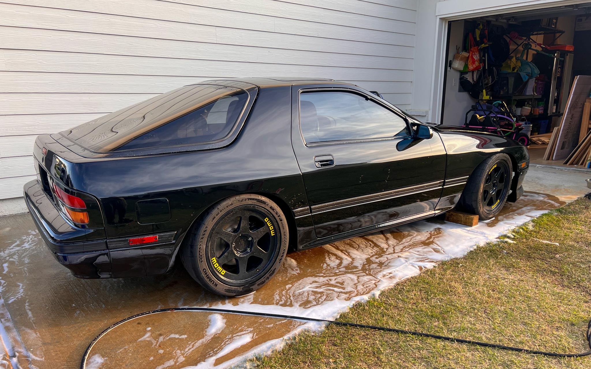black Mazda RX-7 GTU