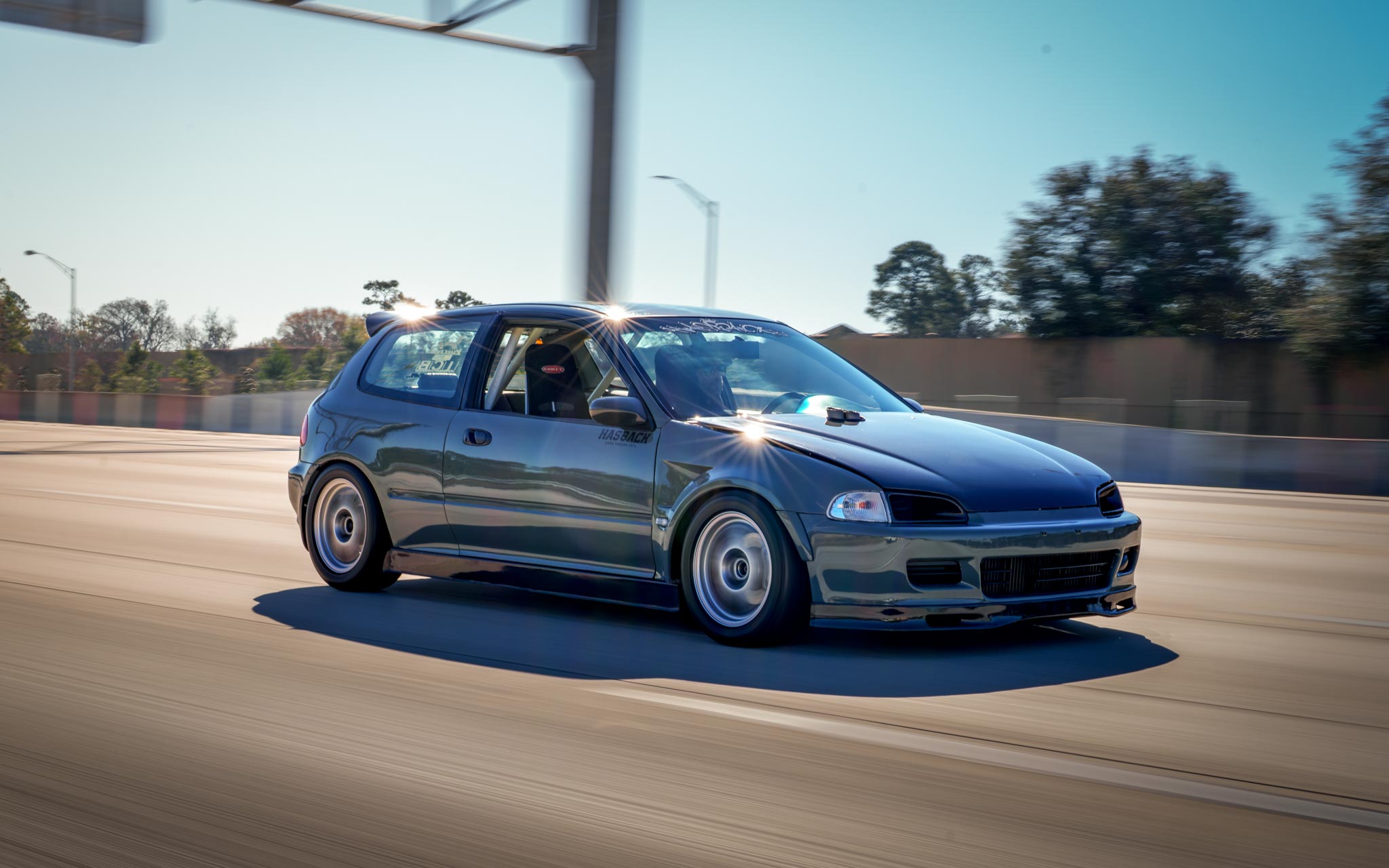 Honda civic rolling shot