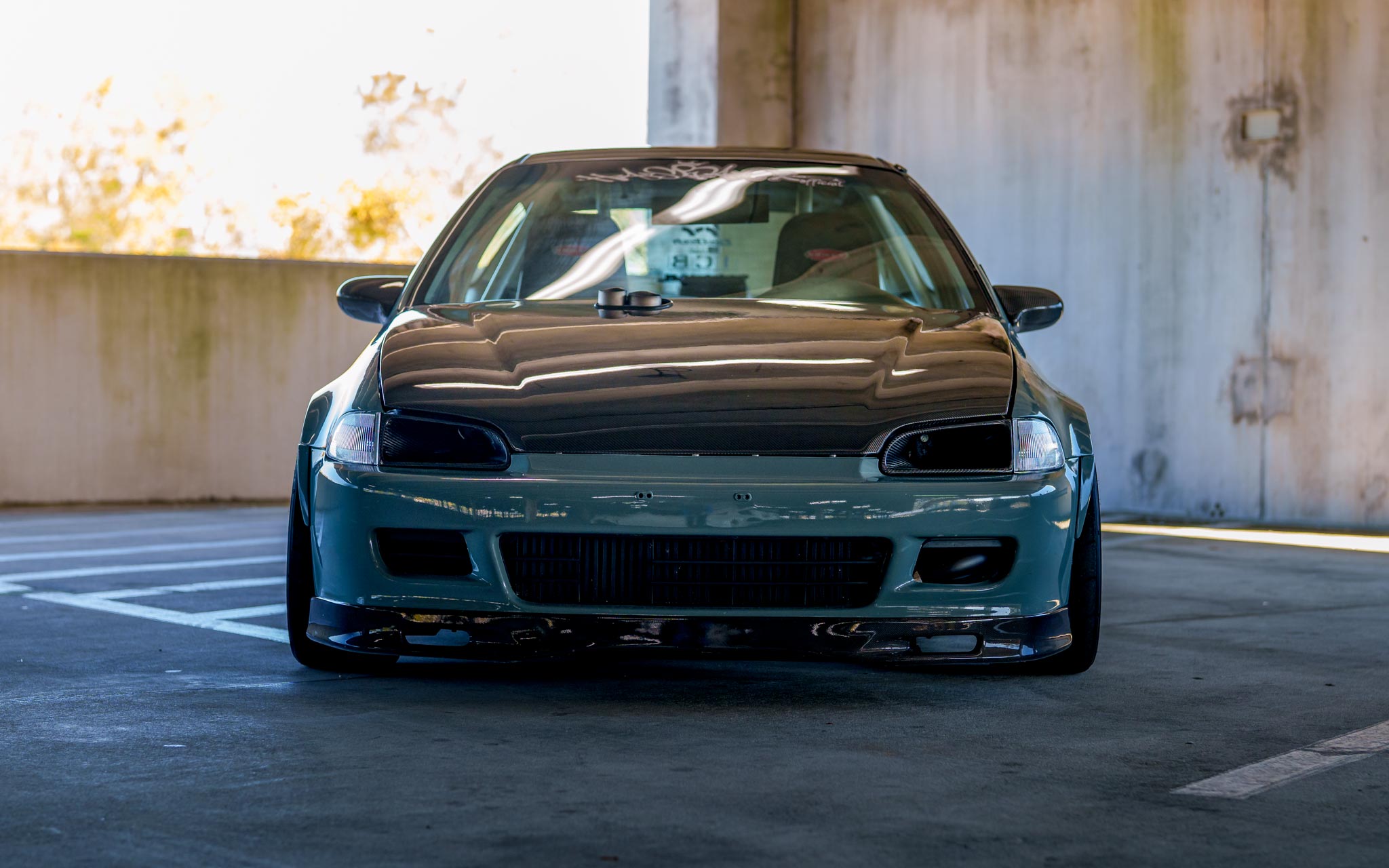 EG Civic front - headlight ducts - Password JDM