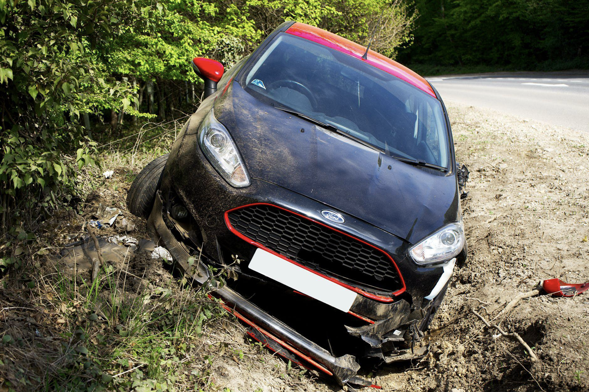 crashed car Atlanta