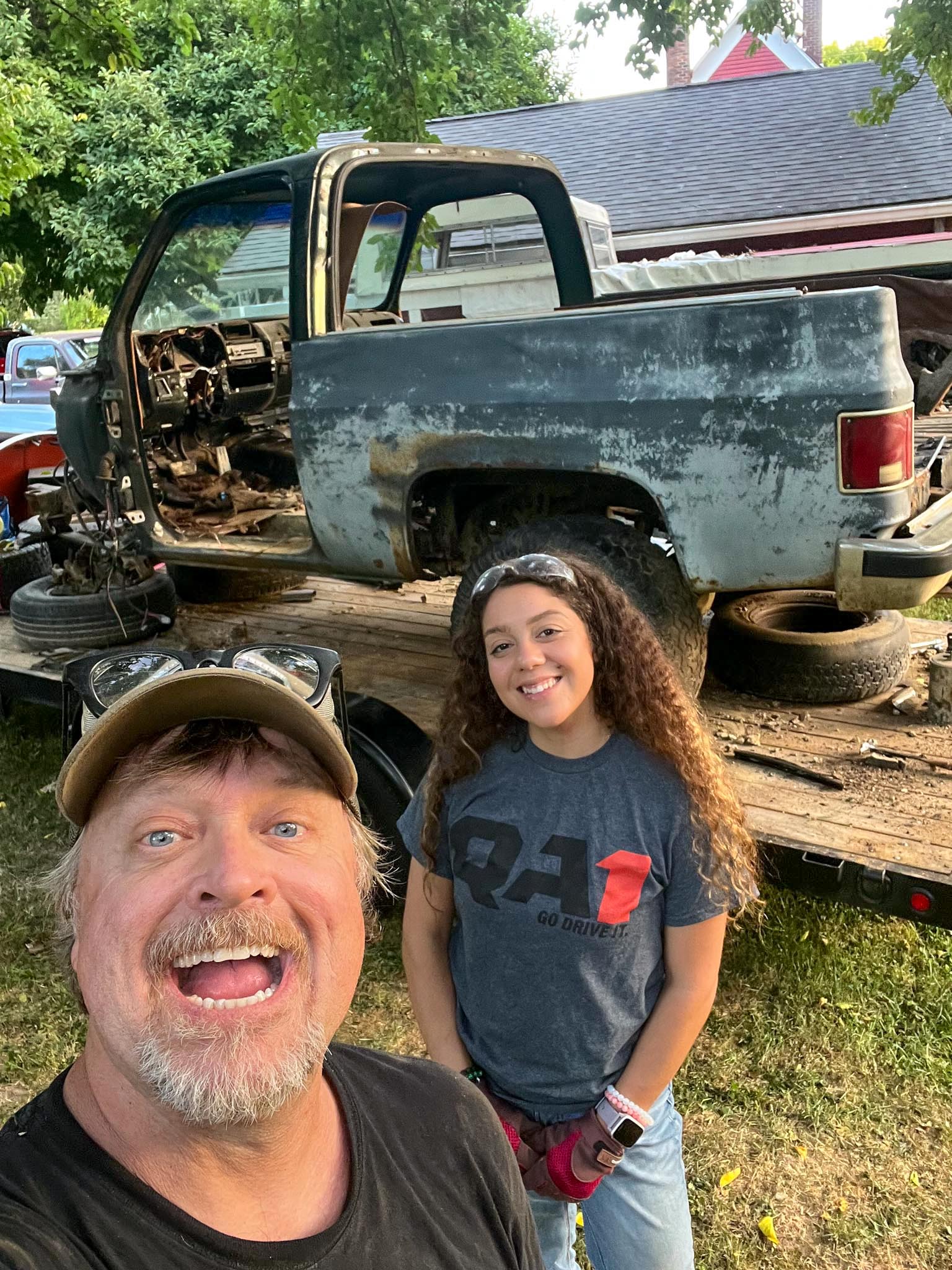 working on cars