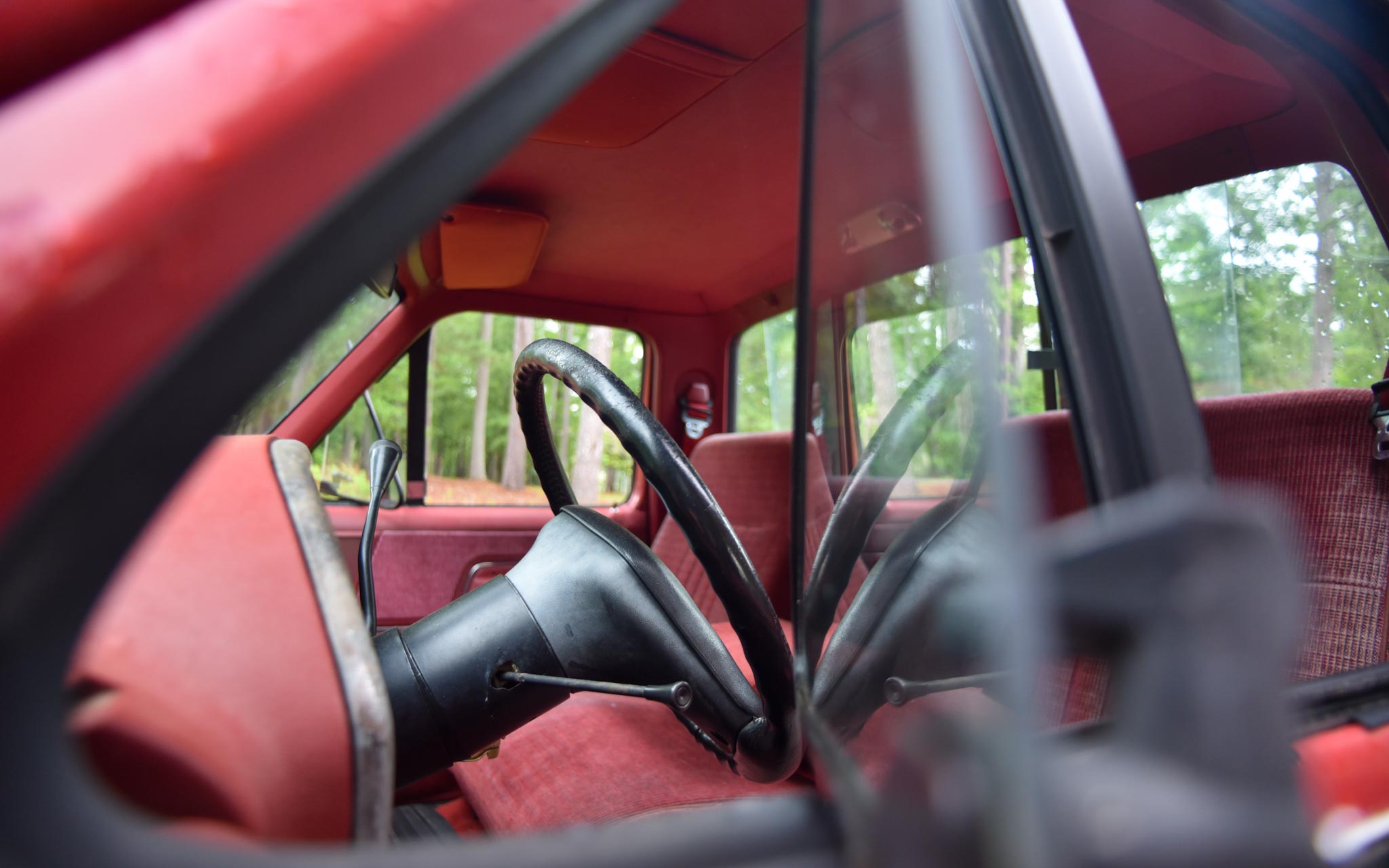 old pickup truck windows