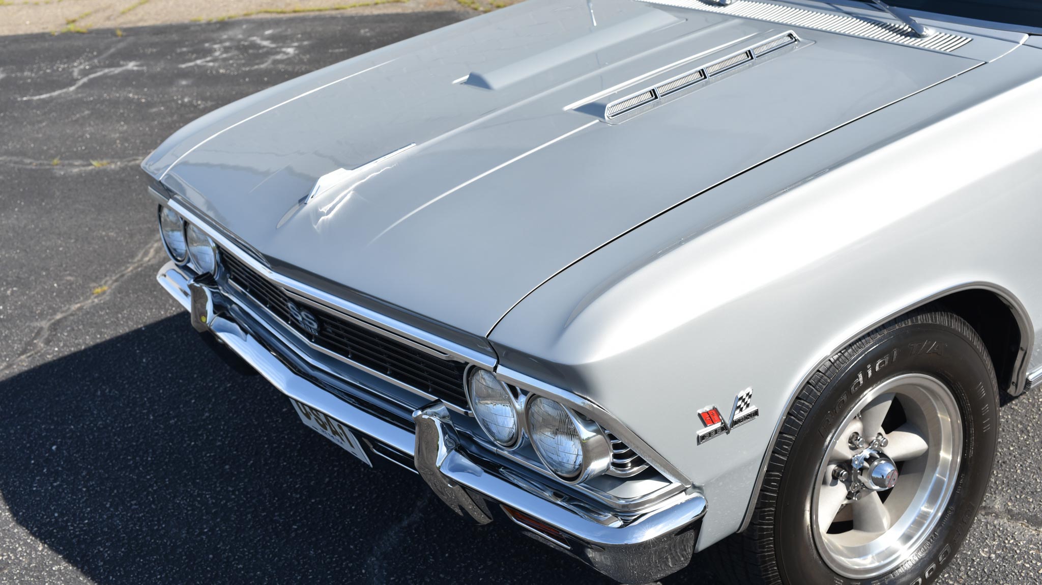 Silver 1966 Chevelle