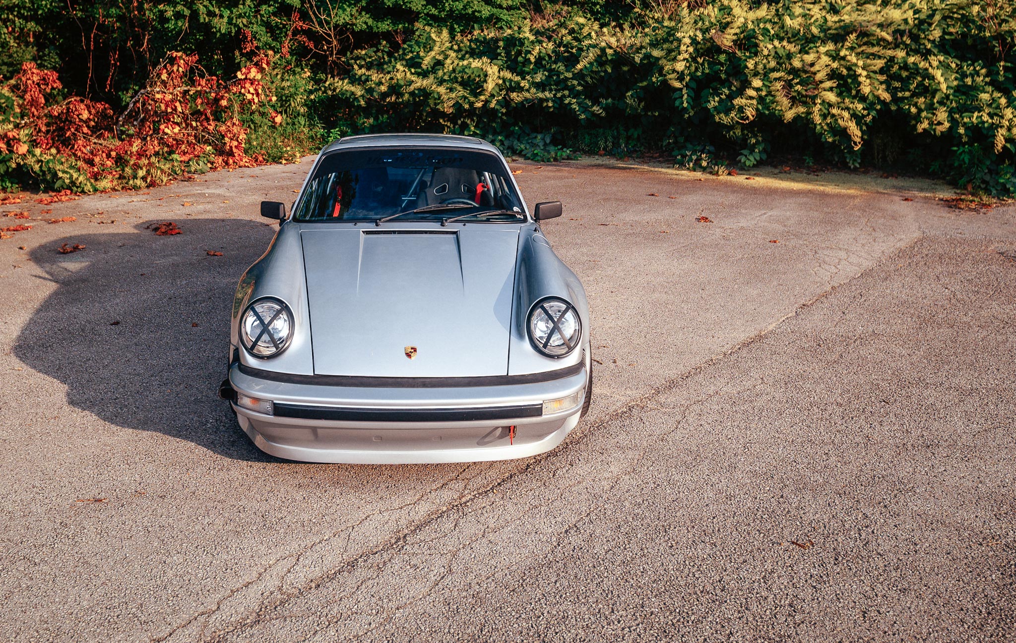stunning classic 70s 80s Porsche 911 with euro bumpers