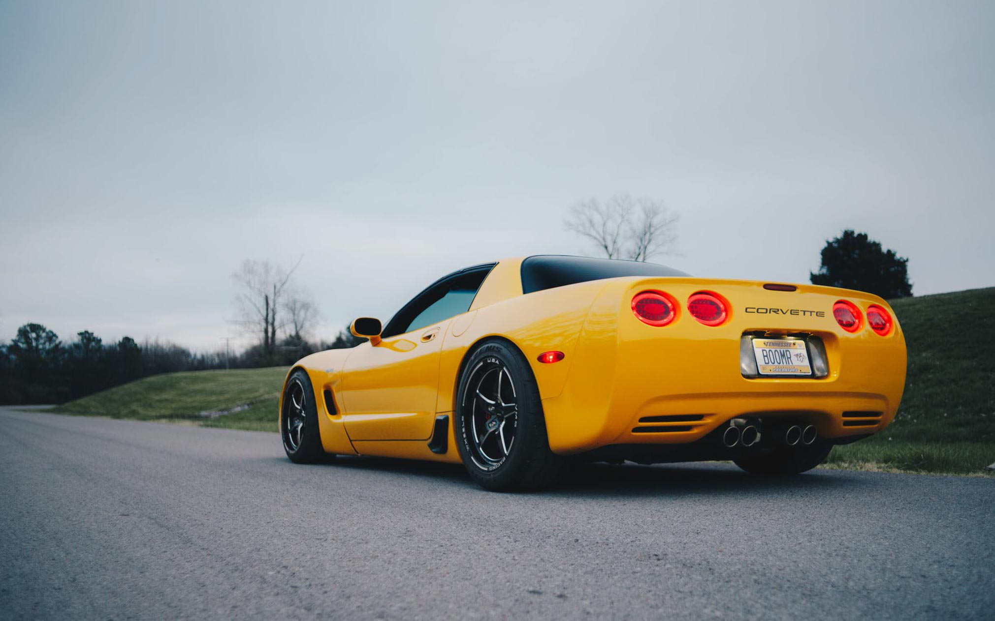 yellow C5 Corvette