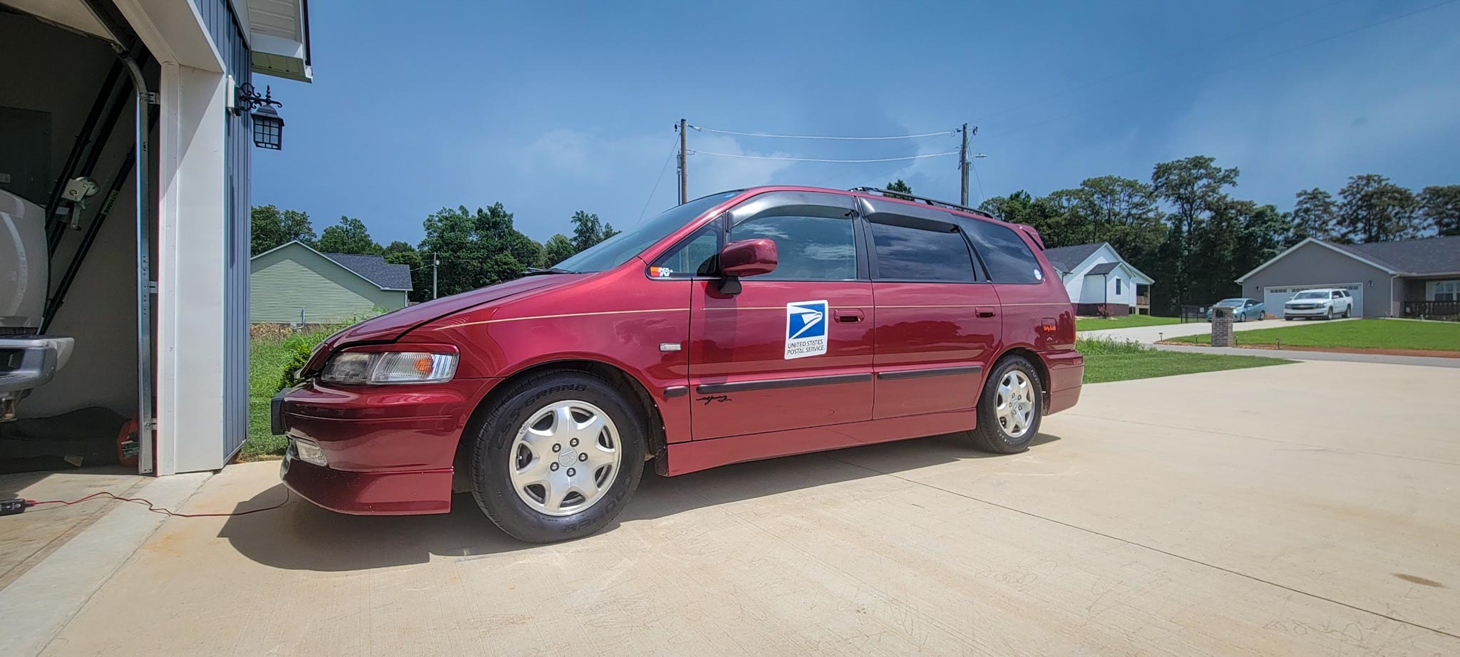 Honda Odyssey mail truck