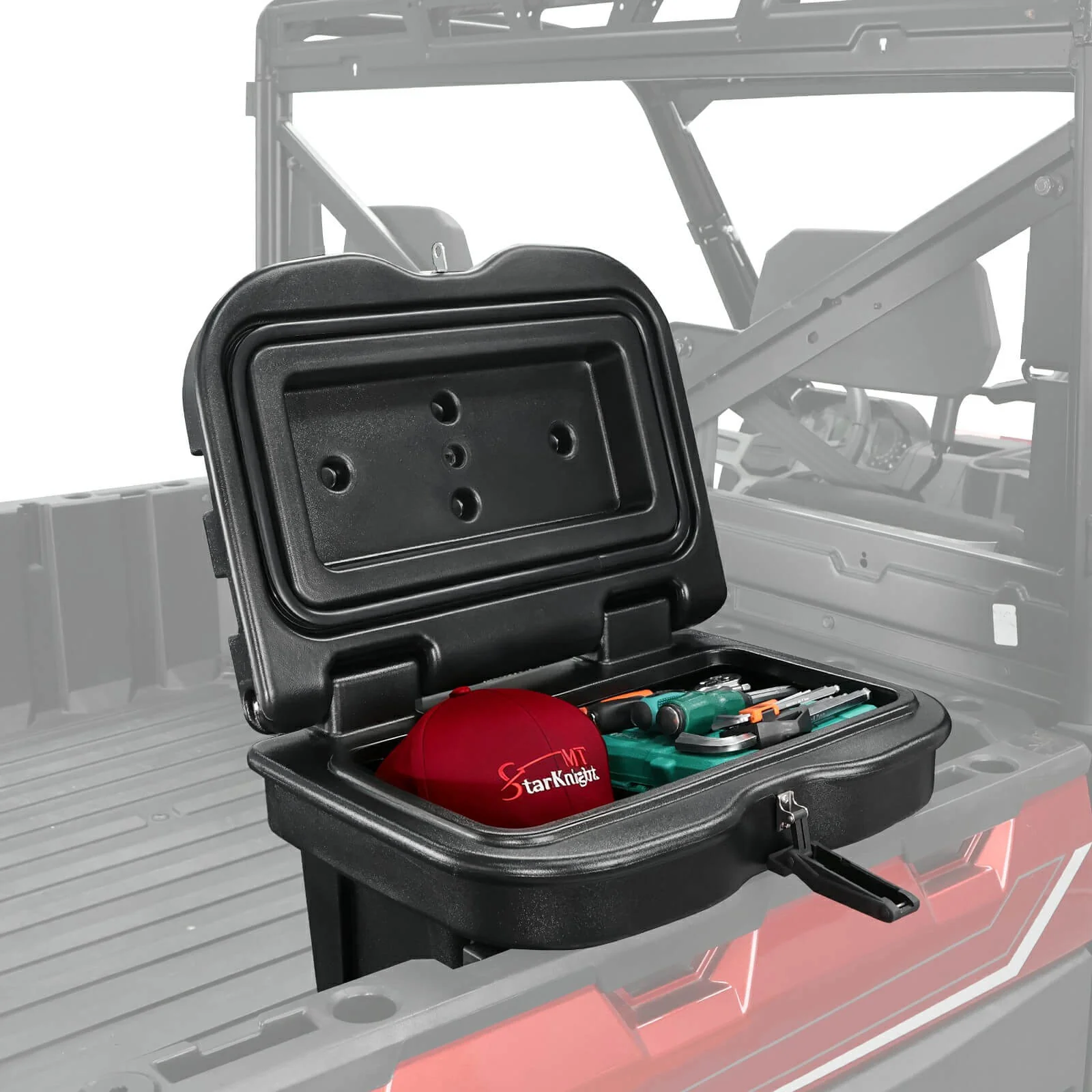Polaris Ranger waterproof storage box for bed lockable