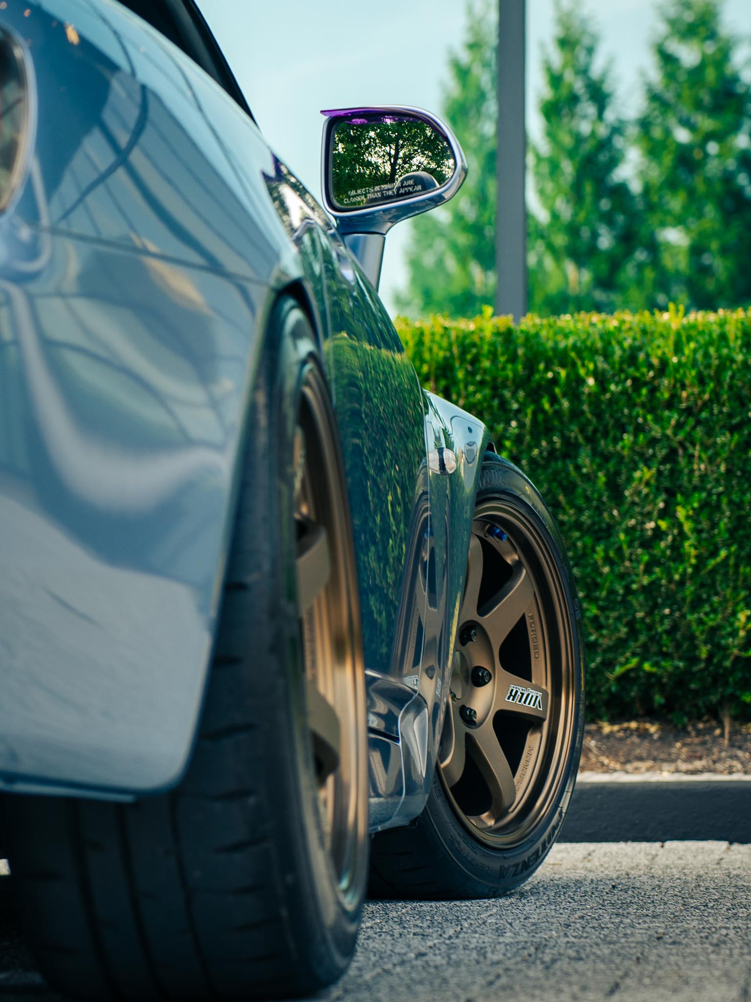 S2000 on Volk TE37 wheels size 17x9.5 +41 squared