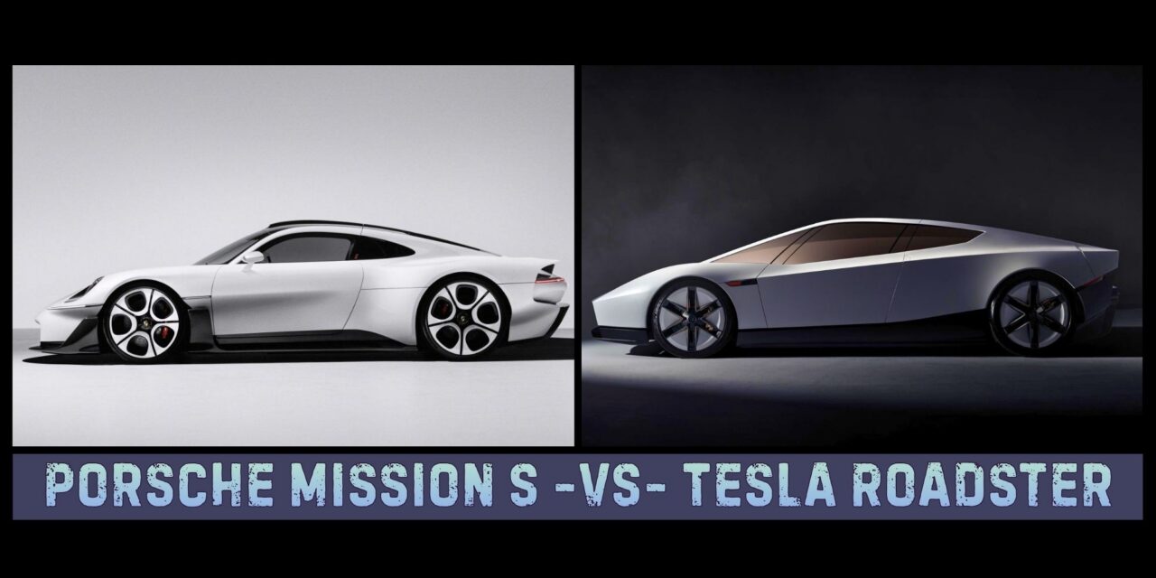Driving VS Flying – The Porsche Mission S VS Tesla Roadster