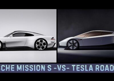 Driving VS Flying – The Porsche Mission S VS Tesla Roadster