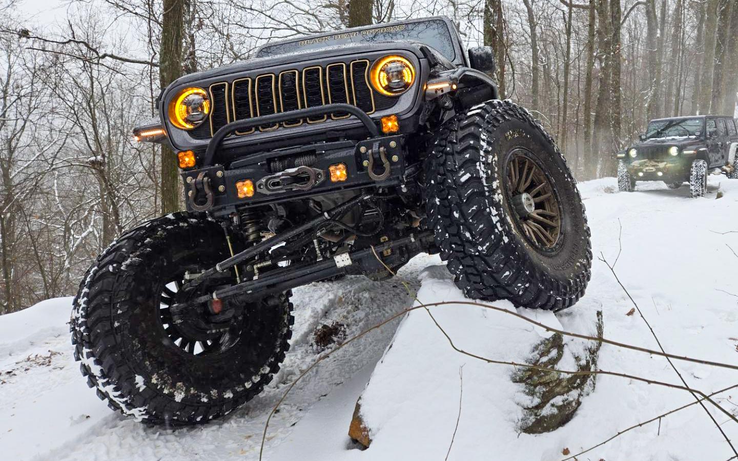 Jeep JLU in snow